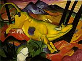 Franz Marc yellow cow painting